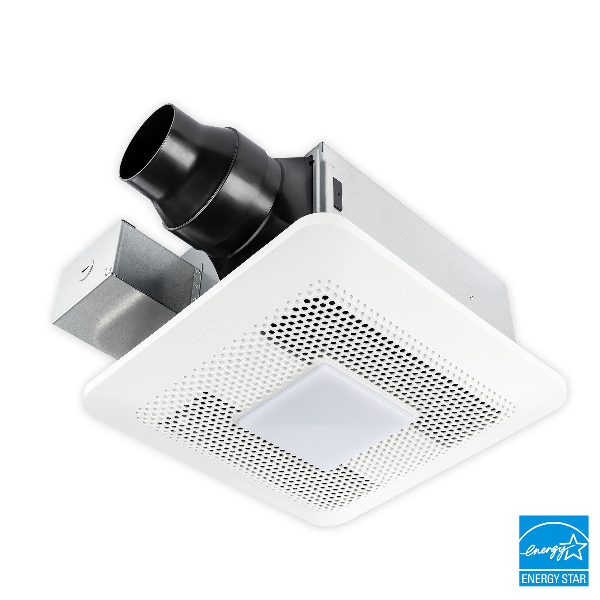 Whisper Remodel® DC Exhaust Fan with LED Light, Pick-A-Flow, 80